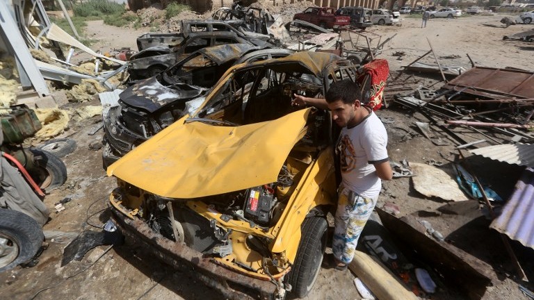 تفجير كبير بمستودع أمني عراقي يخلف 11 جريحا   العالم   