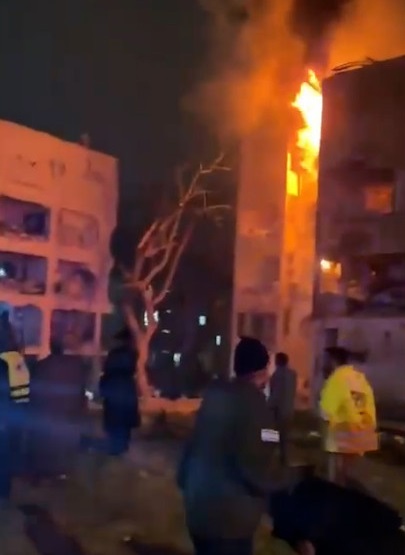 هجوم صاروخي إيراني على عراد يخلف عشرات الاصابات