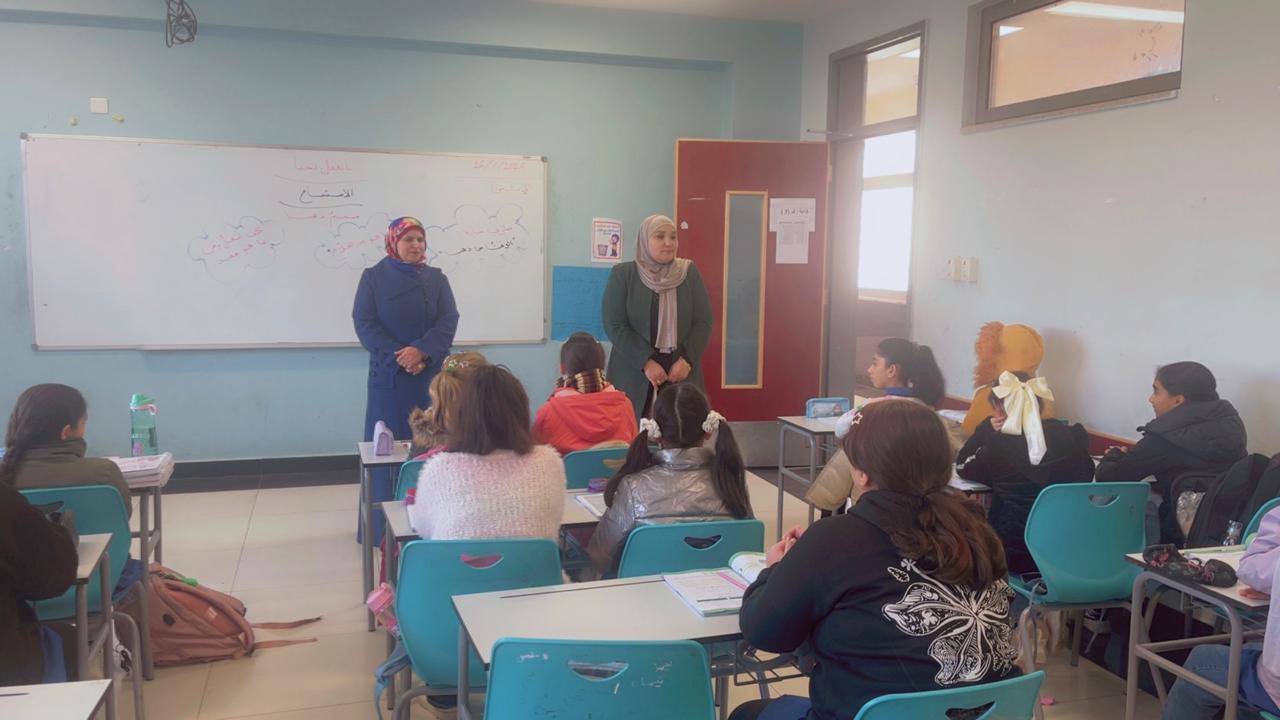 البكار تتابع أعمال الصيانة في مدرسة بوابة ايدون