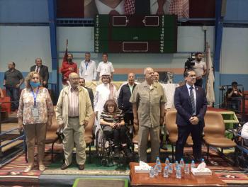 افتتاح بطولة النادي الوطني الدولية بكرة الطاولة للمعاقين حركيا