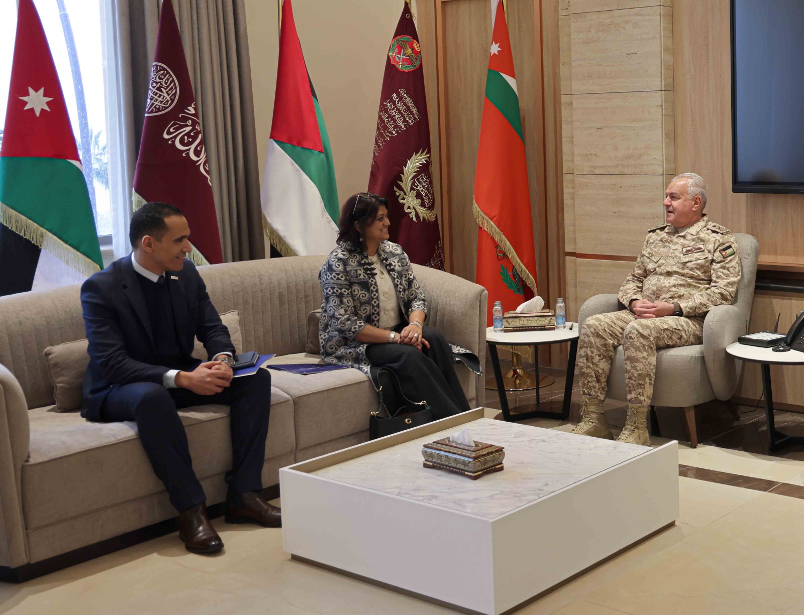 الحنيطي يستقبل رئيسة بعثة منظمة الهجرة الدولية