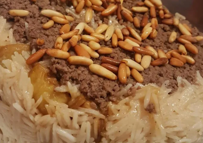 طريقة مقلوبة اللحم