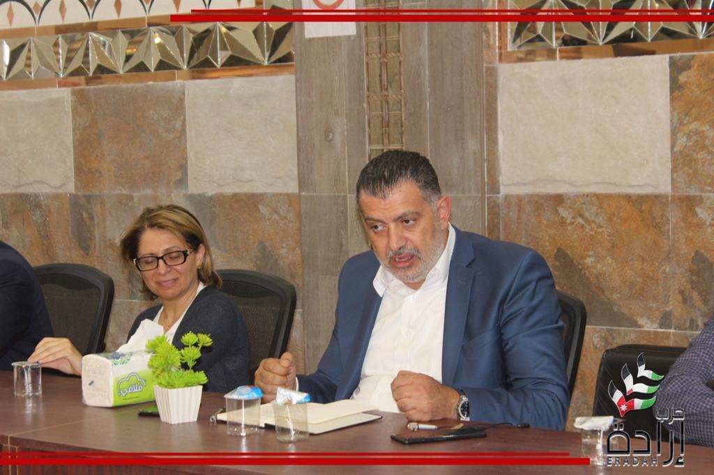 الأمانة العامة لحزب إرادة نلتقي منتسبين في معان (صور)