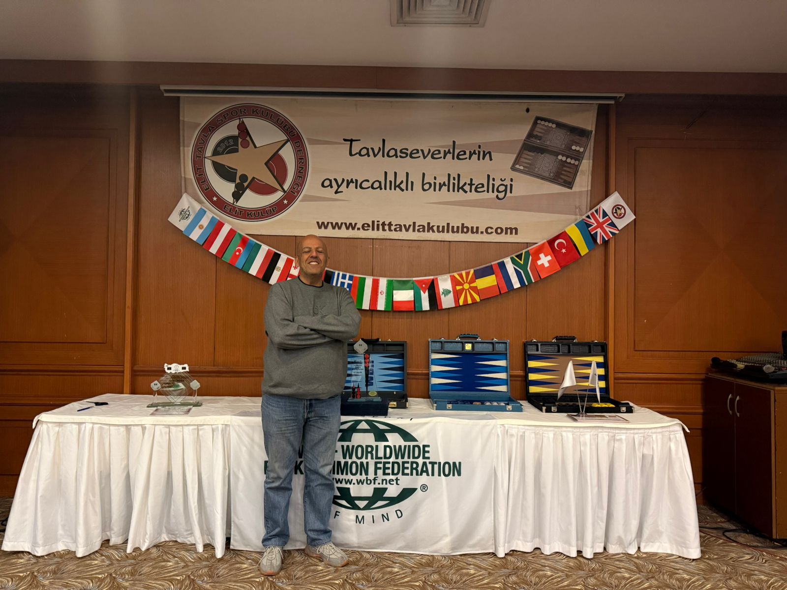 حدادين ثامنا في بطولة اسطنبول الدولية لطاولة الزهر