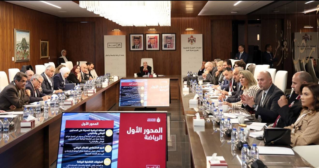 برعاية دولة رئيس الوزراء كلية الهندسة في جامعة عجلون الوطنية تشارك في جلسات مشروع مدينة عمرة 