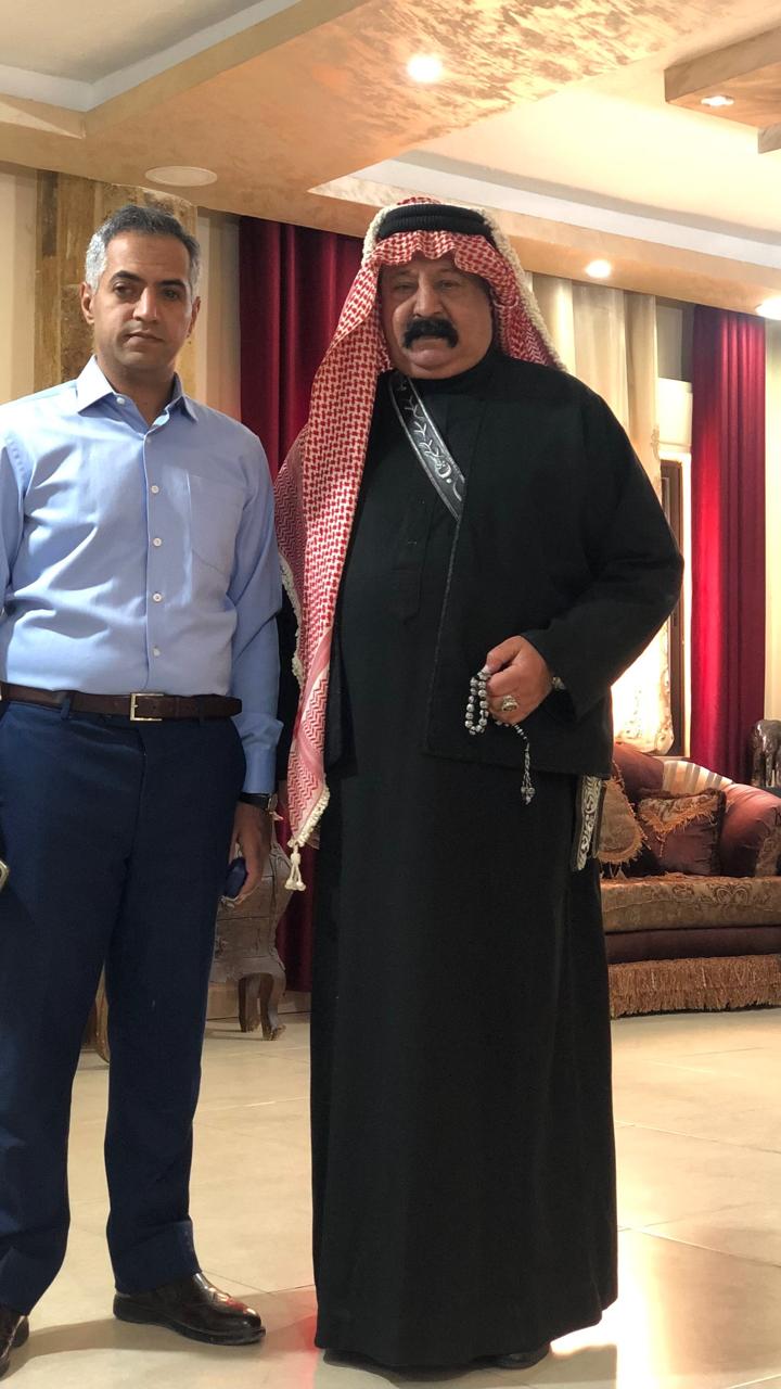 العدوان والعموش يحتفلان بإشهار خطبة الدكتور شاهر عبد الحافظ العدوان