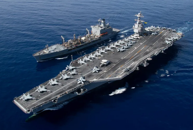أكبر حاملة طائرات أمريكية تغادر اليونان تزامنًا مع المحادثات 