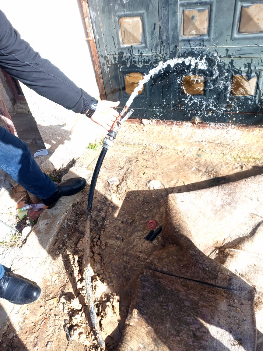 ضبط اعتداءات على خطوط مياه في لواء الرصيفة 