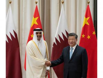 أمير قطر والرئيس الصيني يبحثان تعزيز الشراكة الاستراتيجية