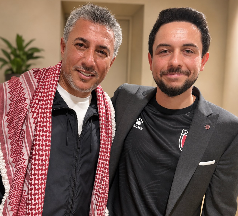 العبداللات لولي العهد: بوجودك همتنا وهمة نشامى المنتخب عالية