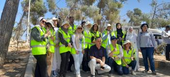 يوم تطوعي لزراعة الأشجار في مدينة الحسين للشباب