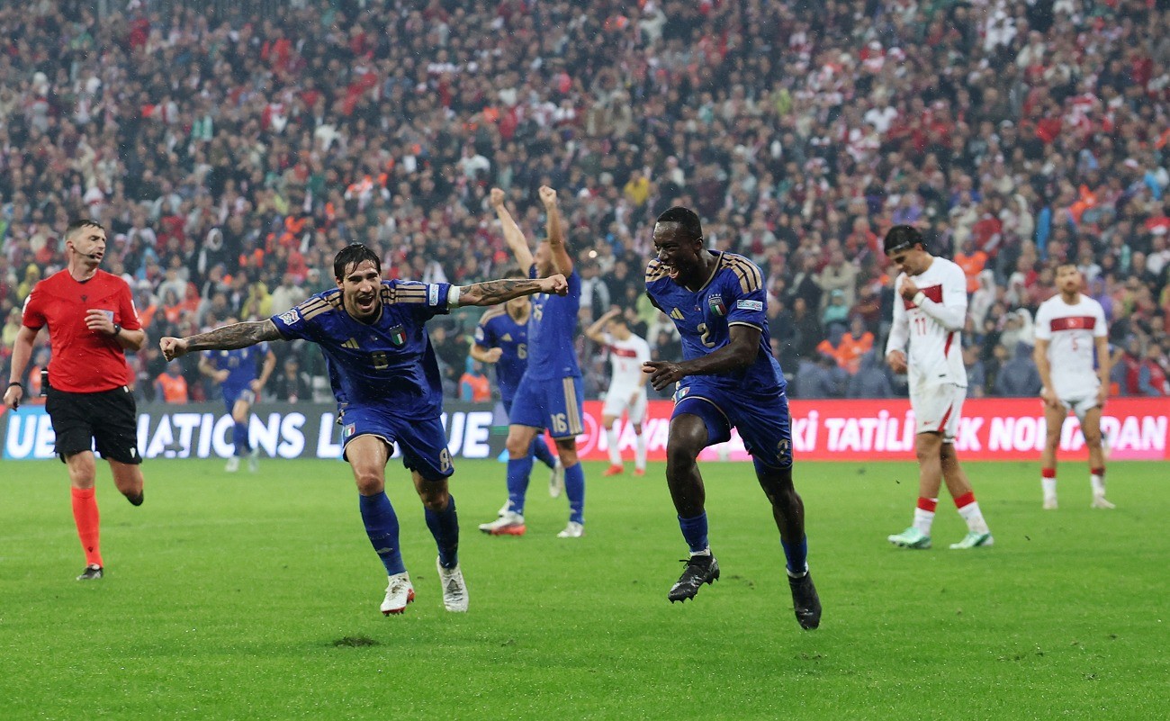 إيطاليا تحقق انتصاراً برباعية على تركيا في دوري الأمم الأوروبية