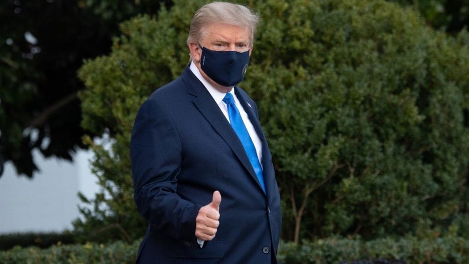 ترامب مغرداً من المستشفى: الفريق الطبي رائع وأنا بخير