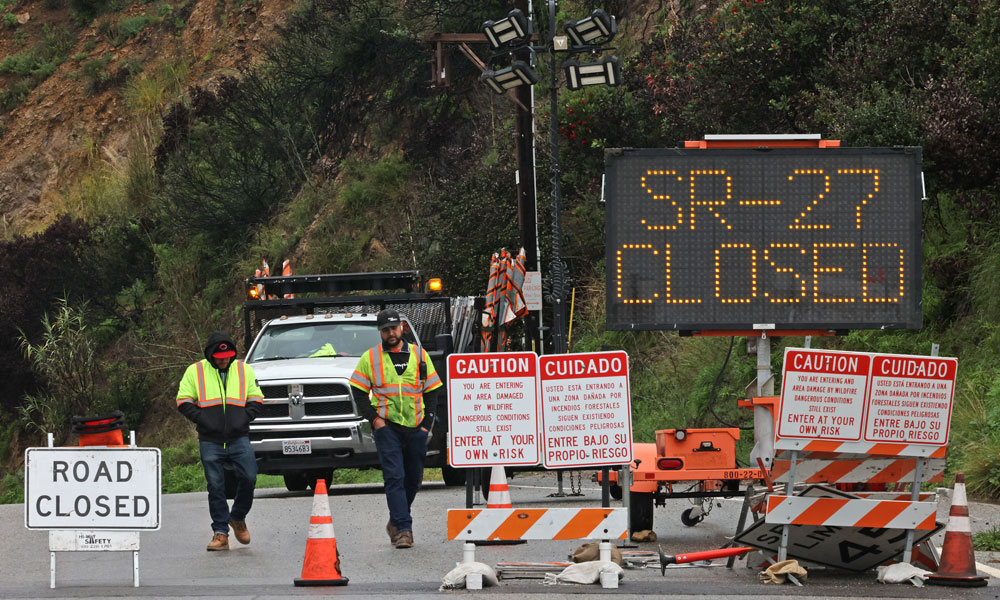 إعلان حالة الطوارئ في لوس أنجلوس تحسبًا لفيضانات 