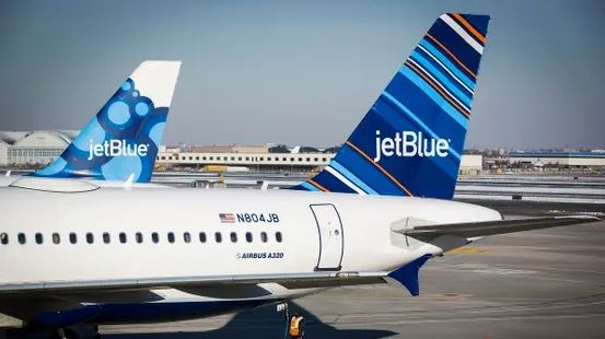 تعليق جميع رحلات شركة جت بلو الأميركية للطيران 