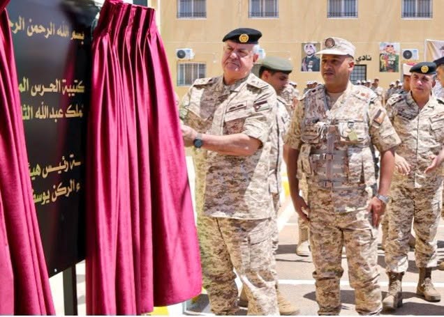 الحنيطي يفتتح مباني كتيبة الحرس الملكي الآلية/ 6 في موقعها الجديد