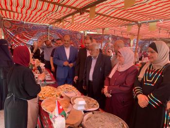 افتتاح بازار السيدات المنتجات في غرب إربد