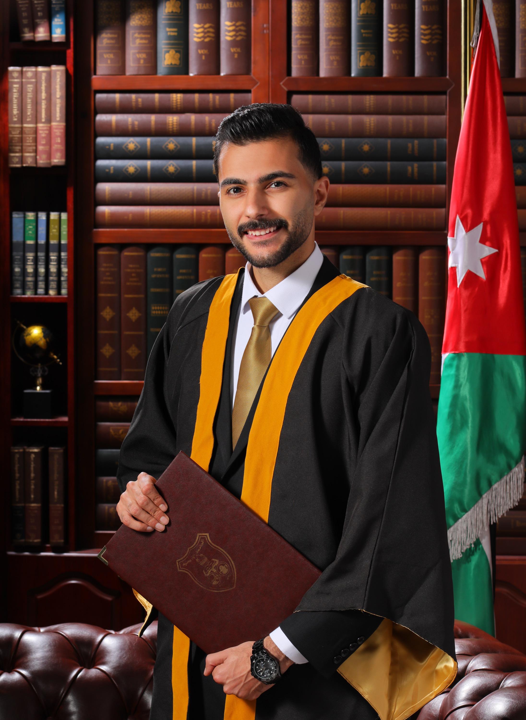 عبدالله الزعبي ..  مبارك بكالوريوس الأمن السيبراني من الأردنية