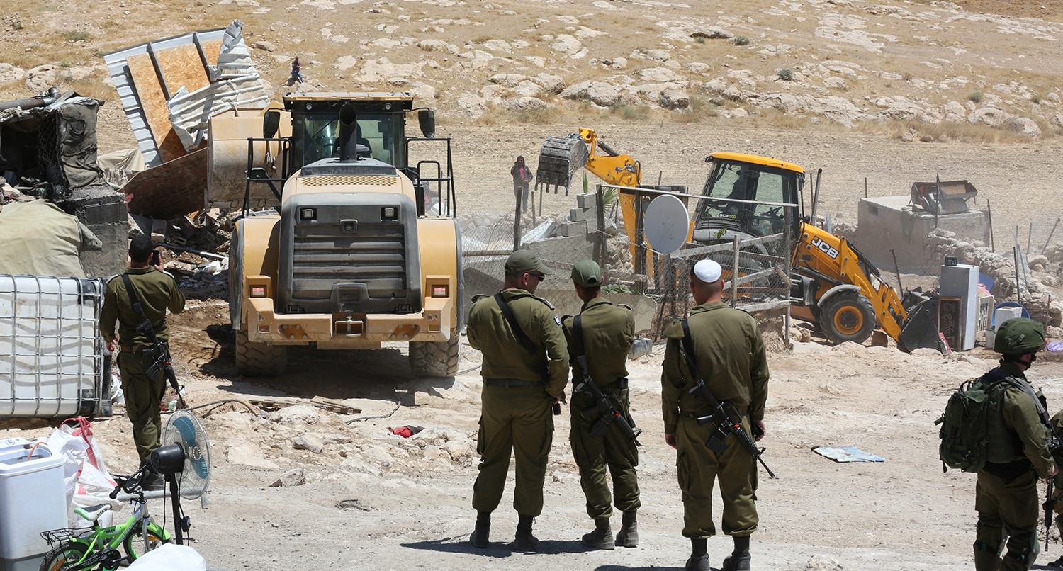  قوات الاحتلال تهدم منشآت في الأغوار الفلسطينية 