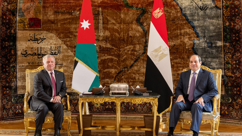 الملك يهنئ السيسي بذكرى ثورة 23 تموز
