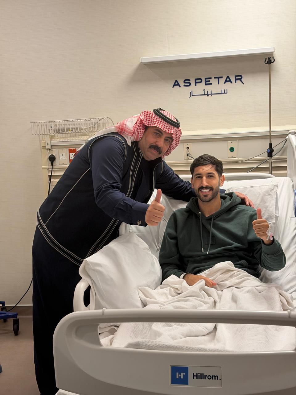 البدادوة يطمئن على نجم المنتخب يزن النعيمات 