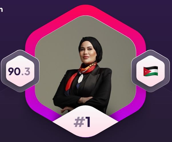 الأردنية سارة أبو حمور الأولى عالمياً في قطاع العقارات والرهون العقارية