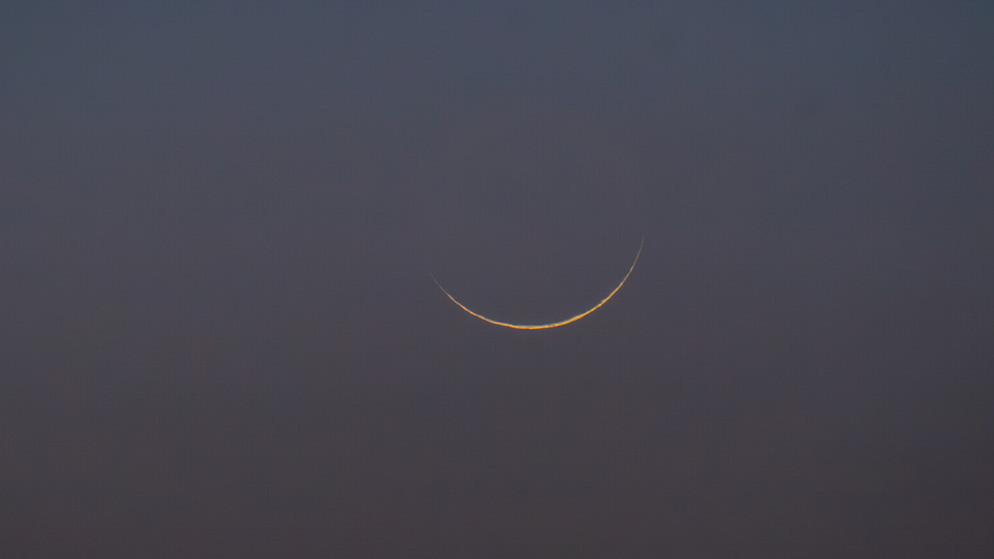 الفلكية الأردنية: 36 دقيقة مدة مكث هلال شوال و15 ساعة عمره عند التحري
