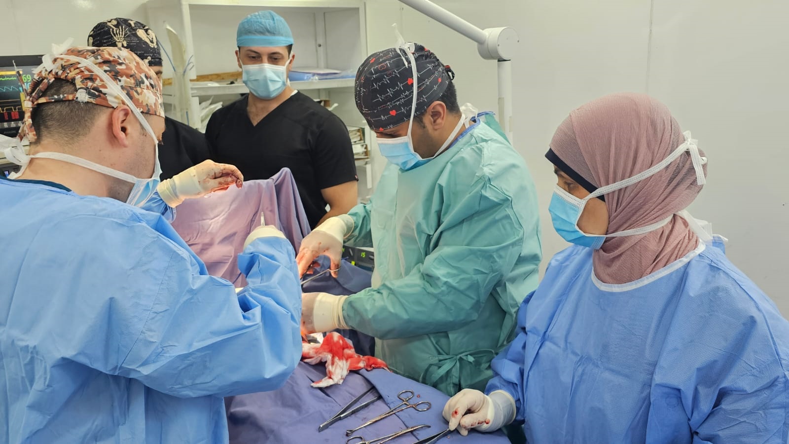 المستشفى الميداني الأردني في نابلس يجري عملية نوعية