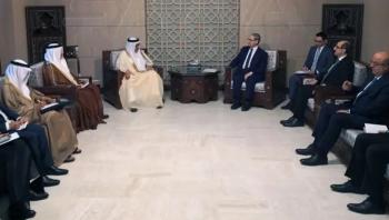لأول مرة منذ 2011 ..  وزير الخارجية البحريني يزور دمشق 