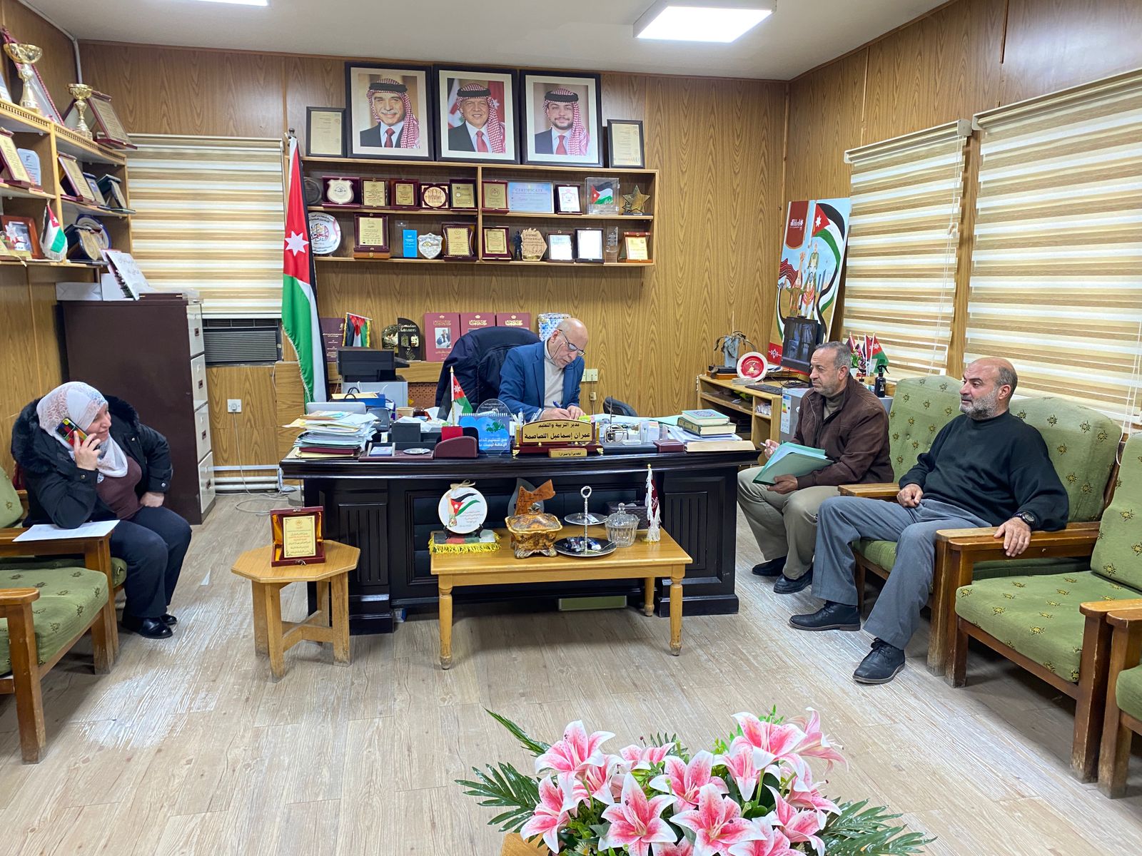 اللصاصمة يتابع امتحان التوجيهي في عددٍ من القاعات 