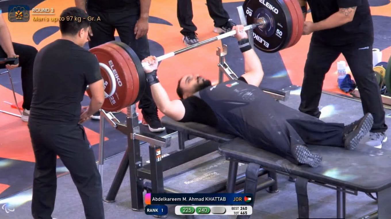 عبد الكريم خطاب يحصد ذهبية المكسيك المفتوحة لرفع الأثقال البارالمبي