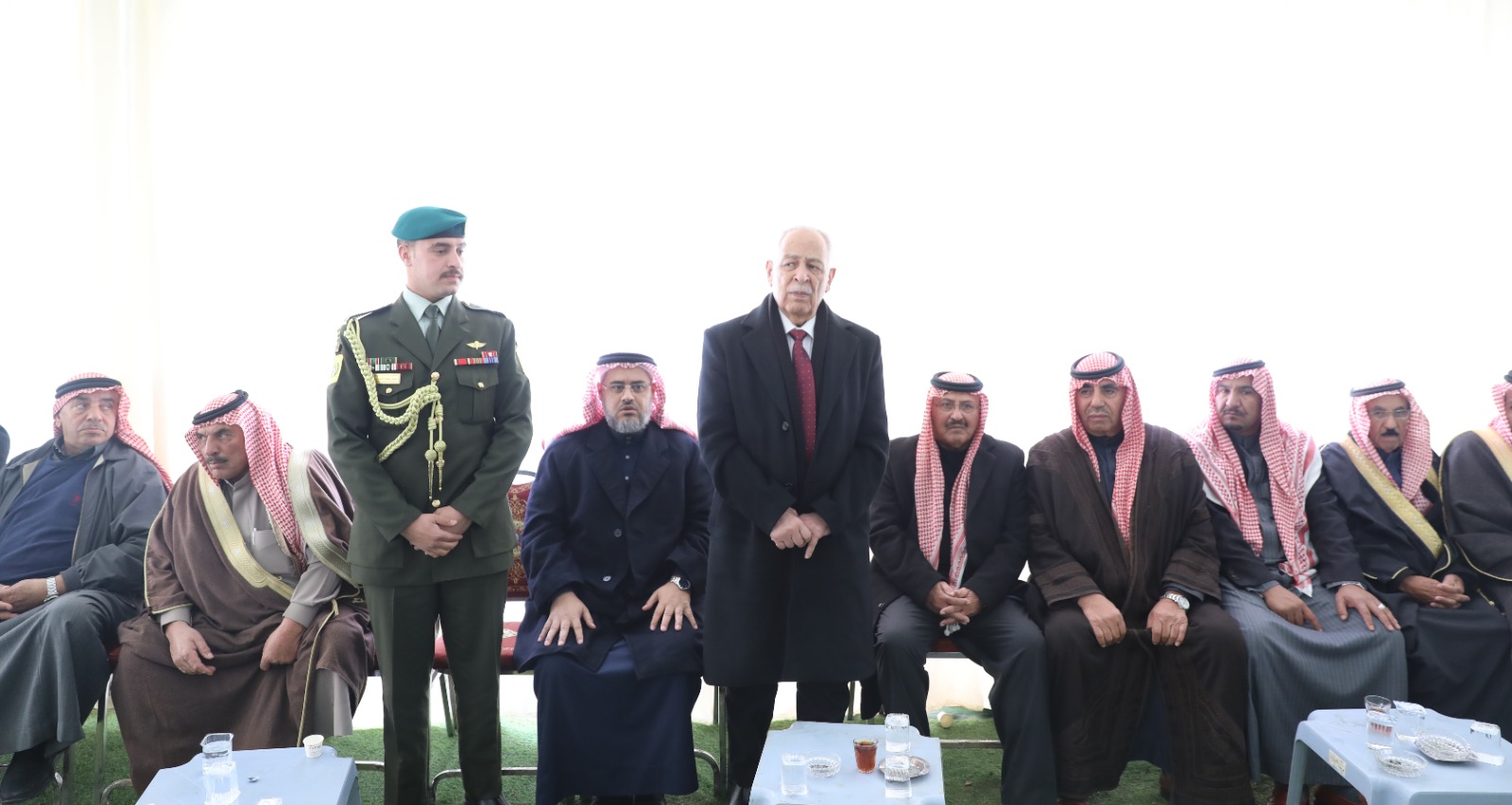 مندوبا عن الملك وولي العهد ..  العيسوي يعزي قبيلة الفايز