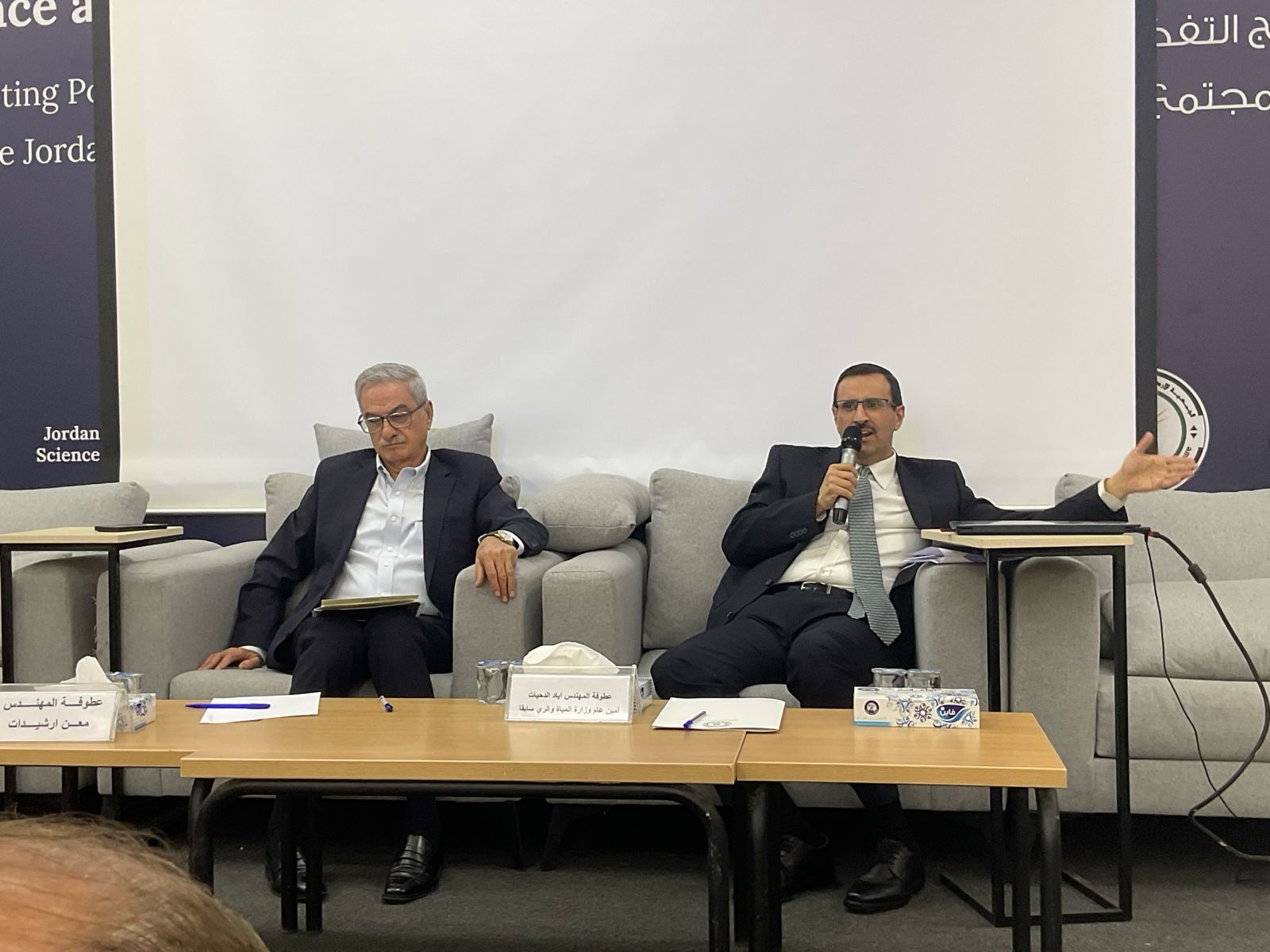 الدحيات يستعرض كلف وعوائد مشروع الناقل الوطني للمياه 