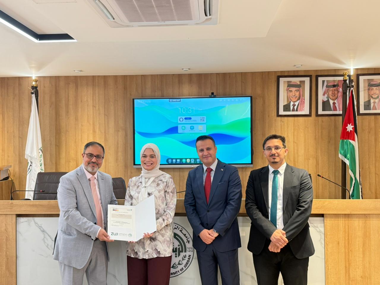 كلية الصيدلة في جامعة الزيتونة الأردنية تشارك في برنامج تدريبي دولي ممول من الهيئة الألمانية للتبادل الأكاديمي (DAAD)