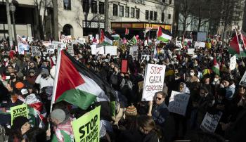 مظاهرات في بريطانيا تندد بالحرب الإسرائيلية على غزة