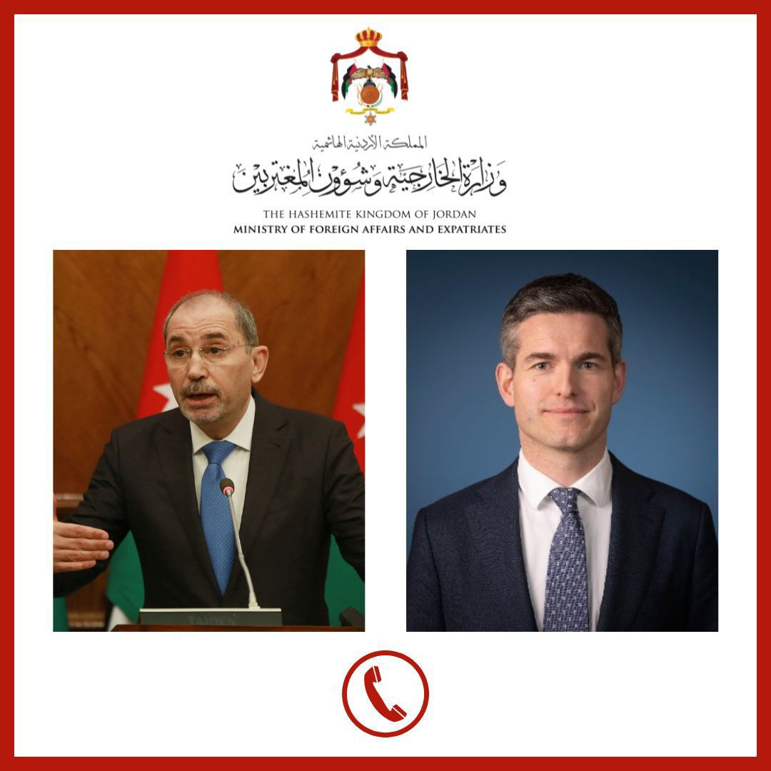 الصفدي يبحث مع نظيره الهولندي التصعيد في المنطقة وتداعياته