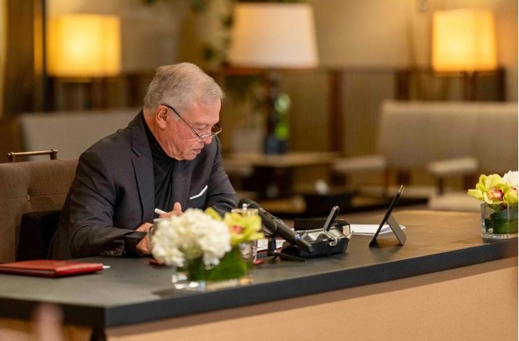 الملك يحمد الله على نعمة المطر