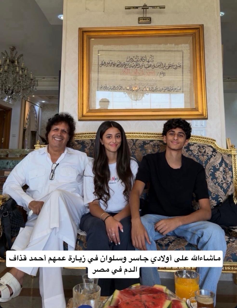 المساعيد: أبنائي مع عمهم قذاف الدم 