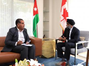 وزير التنمية الدولية الكندي يؤكد أهمية شراكة بلاده مع الأردن  