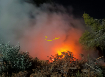 حريق قرب المدينة الرياضية في عمان