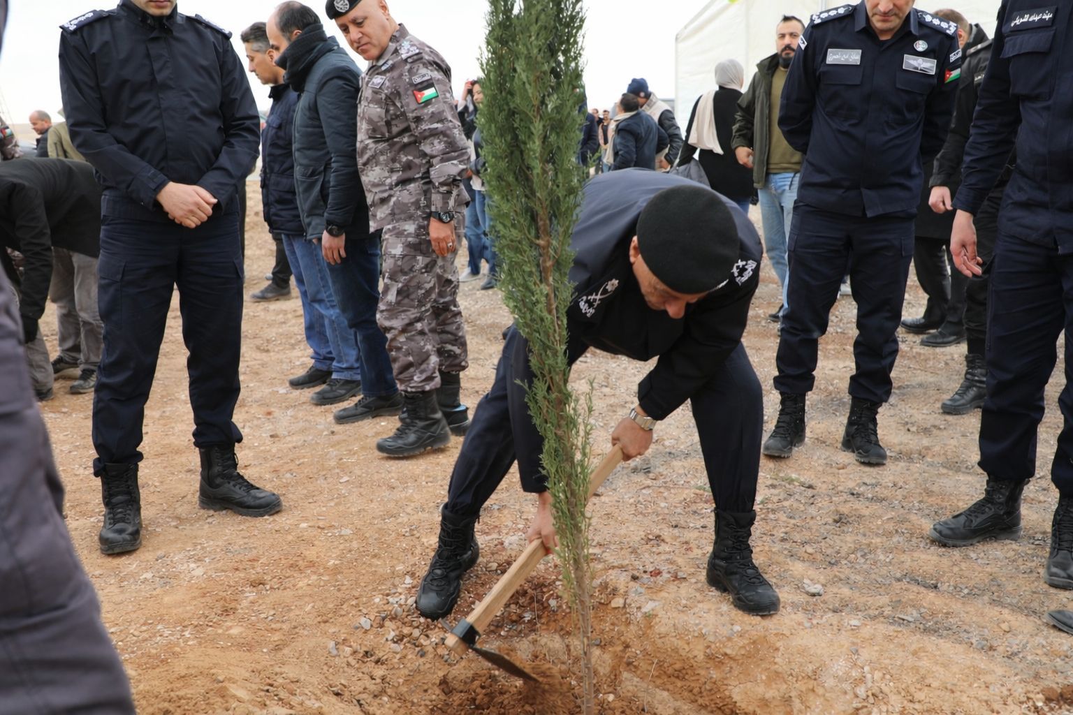 الأمن العام تفتتح غابة درك السواقة احتفالا بيوم الشجرة
