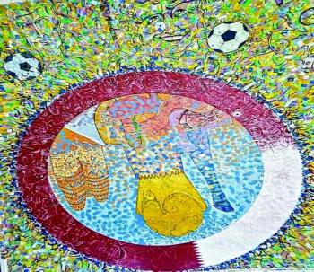 قطر تدشن أكبر لوحة فنية في العالم