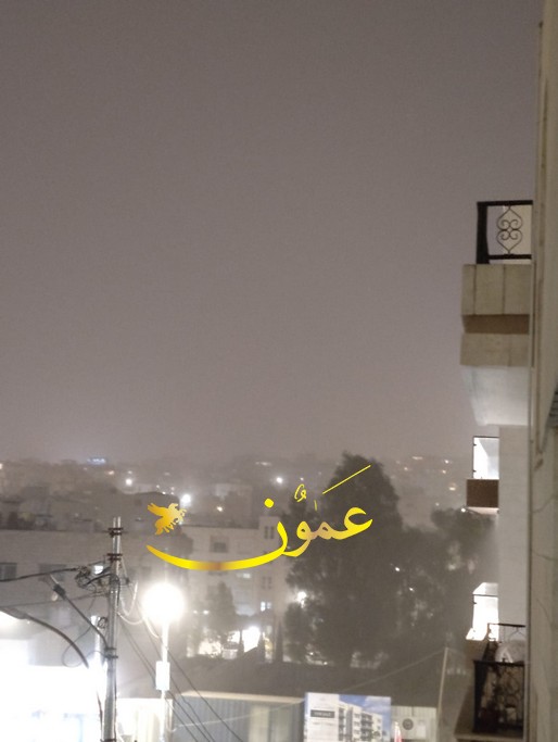 أجواء مغبرة في العاصمة عمان
