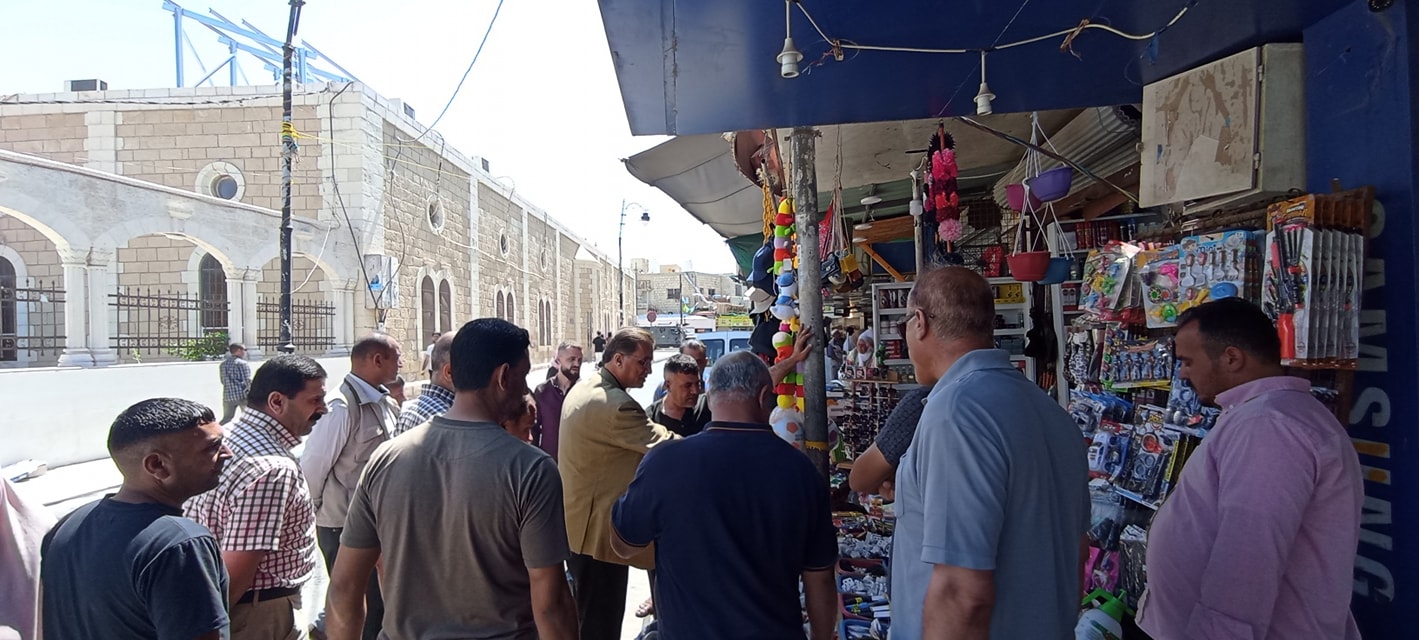 رئيس بلدية الكرك يتفقد السوق الرئيسي بالمدينة