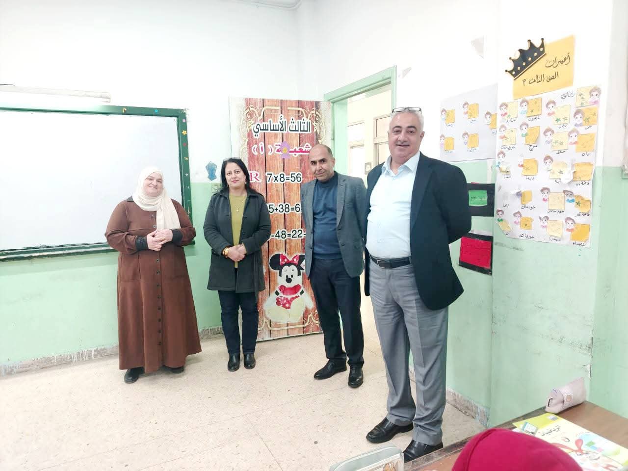 جويعد يتابع سير العملية التعليمية في مدرسة عنجرة الأساسية 