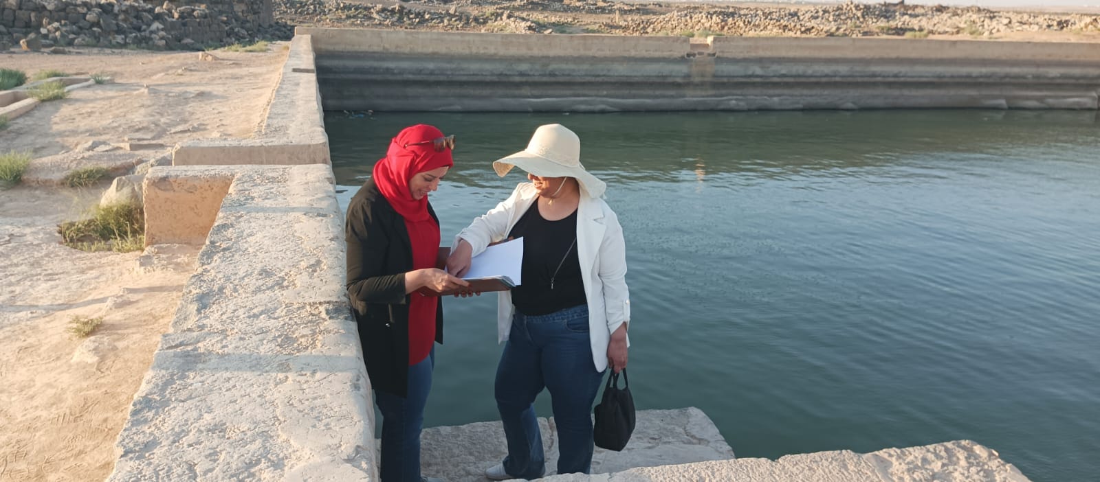 وفد الجزري الرقمي يربط بين حكمة مياه أم الجمال وإحياء الغطاء النباتي