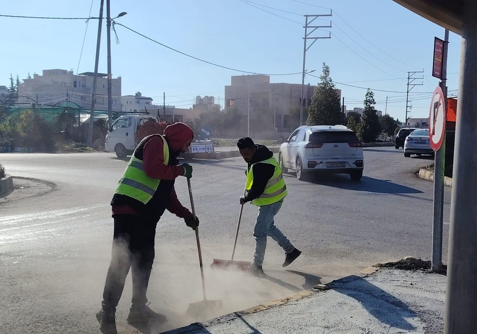 حملة بيئية في جرش وبني عبيد 