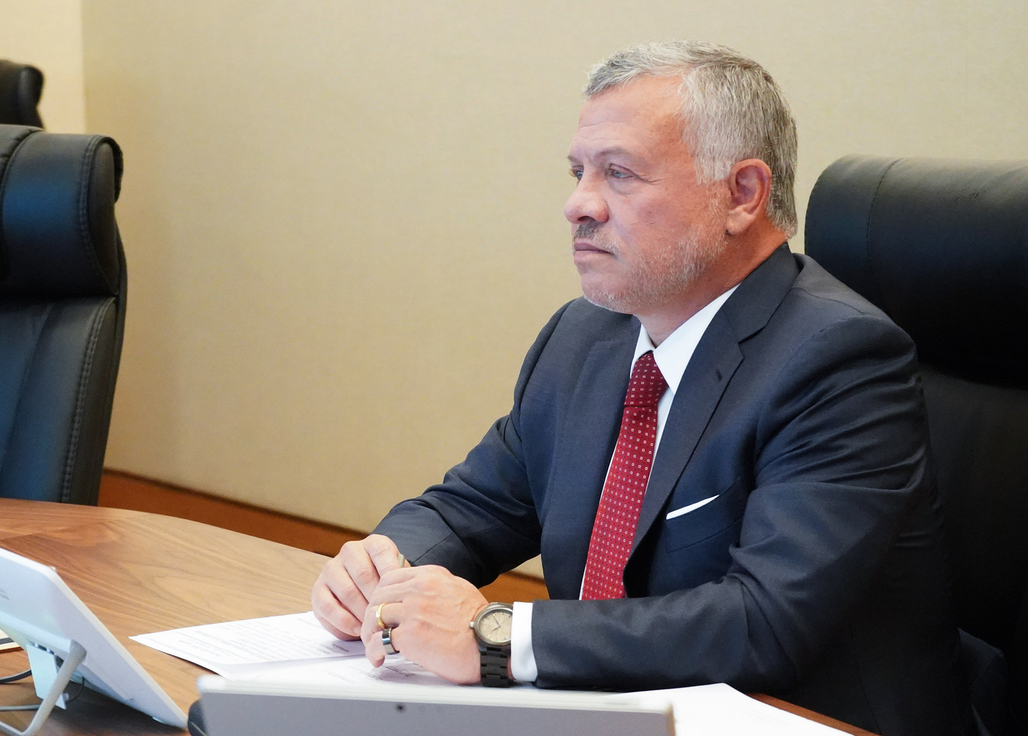 الملك وأمير قطر يدينان الاعتداء على أراضي الأردن وقطر ودول عربية