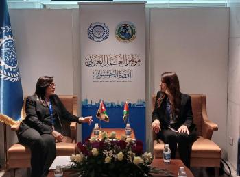 وزيرة العمل الفلسطينية للروابدة: أهمية الاستفادة من الخبرات الأردنية بالضمان الاجتماعي