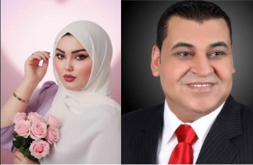 الاعلامي بسام العريان والكاتبة رنا الضبعة ..  مبارك الزفاف 